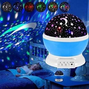 316bef66542dee8fdd5635a65d35784d 360° Rotating Star Master Projection Lamp | USB/Battery Operated | LED Moon & Starry Sky Night Light (Random Colour)