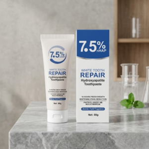 32090045ff1a02a6914114410c2b396f 7.5% nHAP White Tooth Repair Toothpaste – Hydroxyapatite Enamel Strengthening & Whitening Formula (80g)