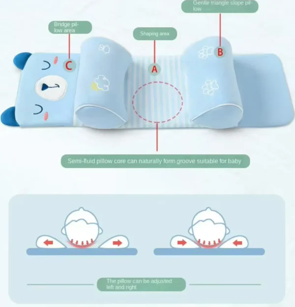 32dfd264bb26cd80defdb7c3d91d36d7 Adjustable Baby Sleeping Support Pillow Anti Roll Cushion And Neck Protection Infant Sleep Positioner | Random Colour