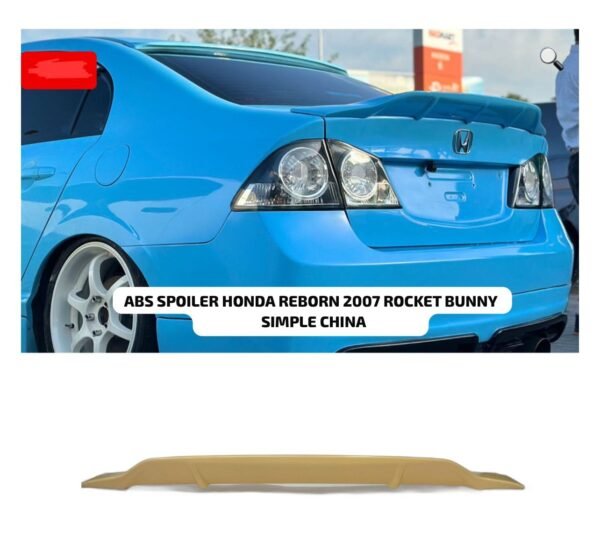 32e2e73cb652f6408c6f634933f56a31 ABS Rocket Bunny Style Rear Trunk Spoiler for Honda Civic Reborn (2006–2012 Models)