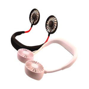 3321d97e7615c5e1b8dd6c04a75228c5 7 Wing Neck Fans Mini Portable Outdoor Fan Personal Fan Biggest Rechargeable Battery Operated Neckband Fan - Portable Cooling Device (Random Color)