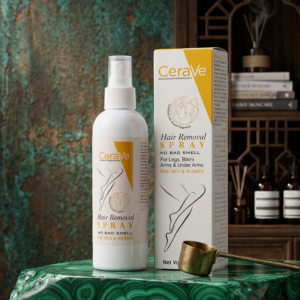 33a7b71e389f0fd875c1d7288911a26d Yellow CeraVe Hair Removal Spray - Gentle Body Hair Eliminator Smooth Skin Depilatory Formula Easy Spray Skincare Product For Men And Women - 150ML