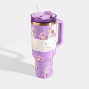 33d22c28d82eea37e149224560a3d991 1200ml Stainless Steel Stanley Tumbler Glossy Marble Shades | Premium Vacuum Insulated Travel Mug | Leakproof Cup For Hot And Cold Drinks (Random Color)