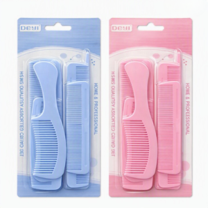 3444ed5395cead5d7c6f1b414b197be6 6 Pcs Hair Comb Set – Assorted Hair Styling & Detangling Combs for Women, Girls & Daily Hair Care - Multicolor