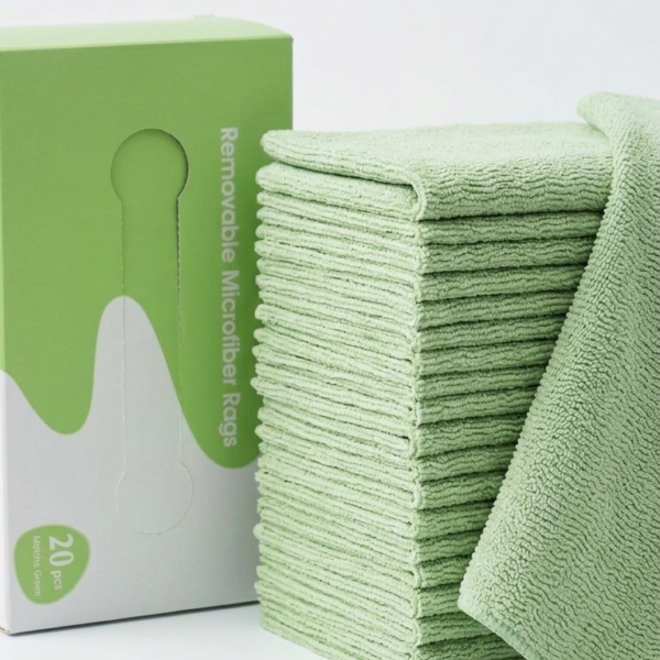 Premium Microfiber Cleaning Towel Pack of 20 Pieces – Multi-Purpose Cloths for Kitchen, Car, Home & Professional Cleaning Use | Random Color