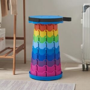 38e8028148ab74c8840c8c11d7f41728 Portable Telescopic Stool Lightweight Collapsible Folding Seat For Camping Fishing Hiking And Outdoor Activities With Adjustable Height (Random Color)