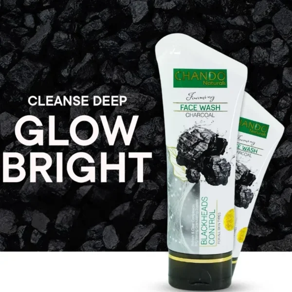 391581e1bc04944698c169fbdc9b956a CHANDO Naturals Foaming Face Wash Charcoal – Deep Cleansing & Blackhead Control