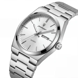 Premium Stainless Steel Quartz Watch PRX Style Elegant Durable Timepiece With Stainless Steel Strap And Precise Quartz Mechanism