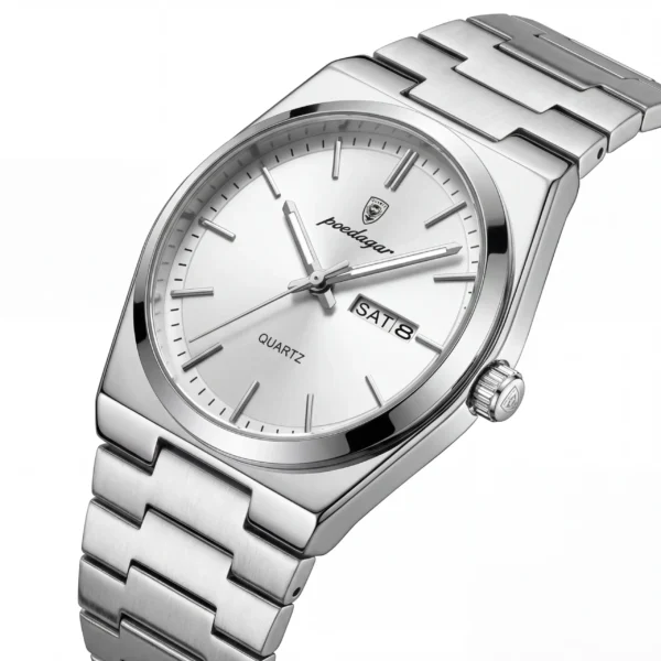 39346cc28fde926c51b99ade997f1550 Premium Stainless Steel Quartz Watch PRX Style Elegant Durable Timepiece With Stainless Steel Strap And Precise Quartz Mechanism