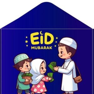 Eidi Envelope Pack of 8 – Premium Festive Cash Gift Envelopes for Eid