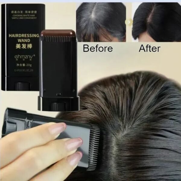 3f4d8ab317a8ac6d5f8935dae1acd3df ehmznv Hairdressing Wand Natural Black White Hair Covering Stick 20g