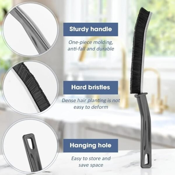 3f52eb7021f7c653c87a8ad8ccc0a6da 2 PCS Hard Bristle Crevice Cleaning Brush | Multi-Purpose Gap Cleaning Tool for Kitchen, Bathroom, Tiles & Window Tracks