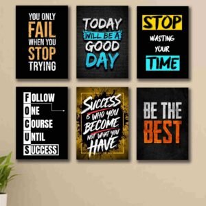 3f7b6b27cb5c326914109ddf2b0f4ca8 6 PC Wall Decor Cardboard Phototiles With Double Sided Back Sticking And Positive Quotes