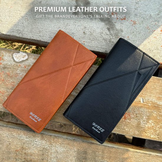 3f80e764d89e502e8fca16a611998dbb New Imported Long Leather Trifold Wallet For Cash & Cards