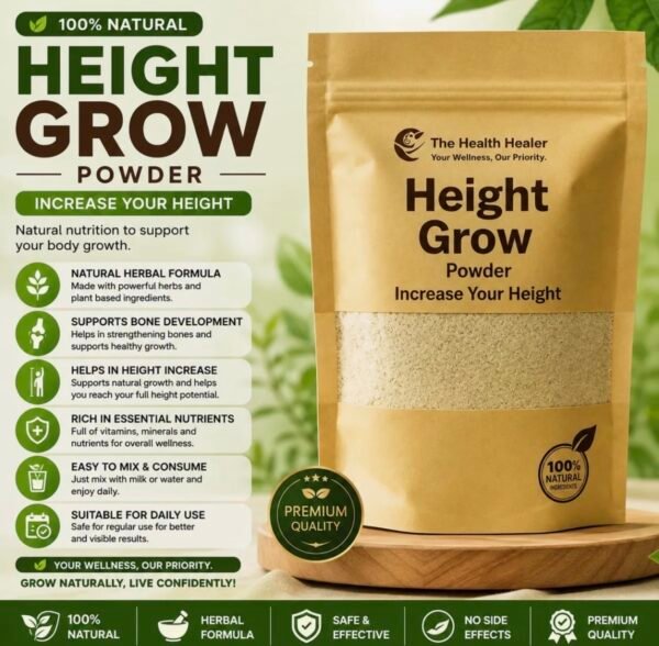 Height Growth Powder - Dietary Supplement Designed For Health Support And Daily Nutrition Routine - 100g
