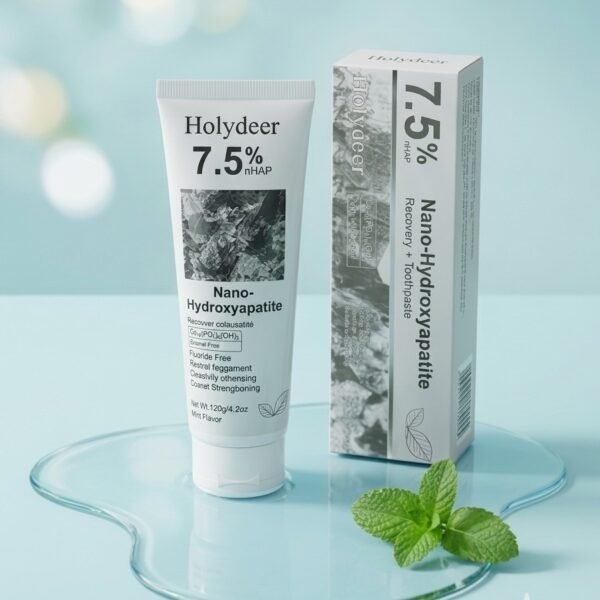 40bf20e6f4174494128ba96197adbd3b Holydeer 7.5% nHAP Nano-Hydroxyapatite Recovery Toothpaste | Fluoride-Free Enamel Strengthening & Sensitivity Relief | Mint Flavor (100g)