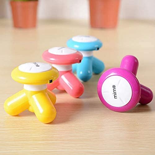 Version 1.0.0 Portable Mini Mimo Massager Cell Operated Handheld Body Massager Without Cell ABS Material - Random Color