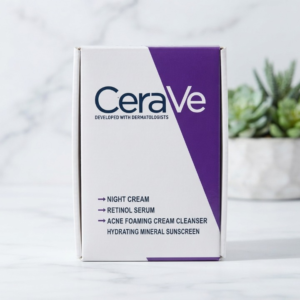 439239205ba439a32d50d8ab5c21da43 CeraVe 4 In 1 Skincare Kit Night Cream Retinol Serum Acne Foaming Cream Cleanser Hydrating Mineral Sunscreen