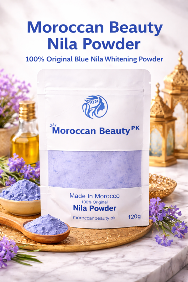 43bfa854c68febef59902f29d7bfeb2e Moroccan Beauty Nila Powder 120g | Original Blue Nila Powder for Skin Brightening & Glow
