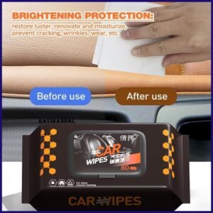 443af25829751e540b01deeb6130f261 Premium Car Interior Cleaning Wipes – Quick Shine, Dust Removal & Streak-Free (40 Wipes In 1 Box)