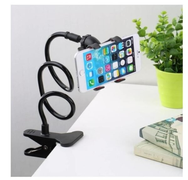 45644a0faa3f66b051a61fd80aa74d3e Flexible Snake Mobile Stand – Adjustable Lazy Phone Holder for Desk, Bed & Table | Random Color