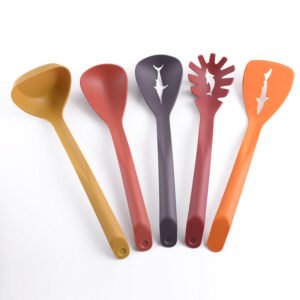 457b30f98f59318d7620378072baac06 5 In 1 Spoon Set Durable Quality Stylish Design Easy To Use Perfect Choice For Kitchen (Plastic)