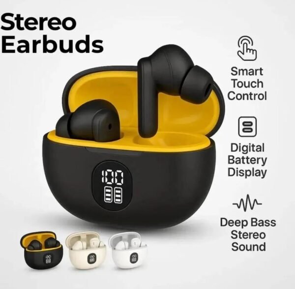 458a47b434492ecf021ac321992ef568 Pro 3rd Gen TWS Bluetooth Earbuds with Digital Battery Display
