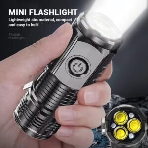 47193d33852acc959af98ebb9360ae79 Bright Mini Flashlight with 3 LED Wicks Perfect for Emergencies Outdoor Activities