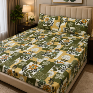 4986a236f0f9489ce8e8798e5ea473e4 3D Crystal Cotton 3-piece Bedsheet Set AY0010017