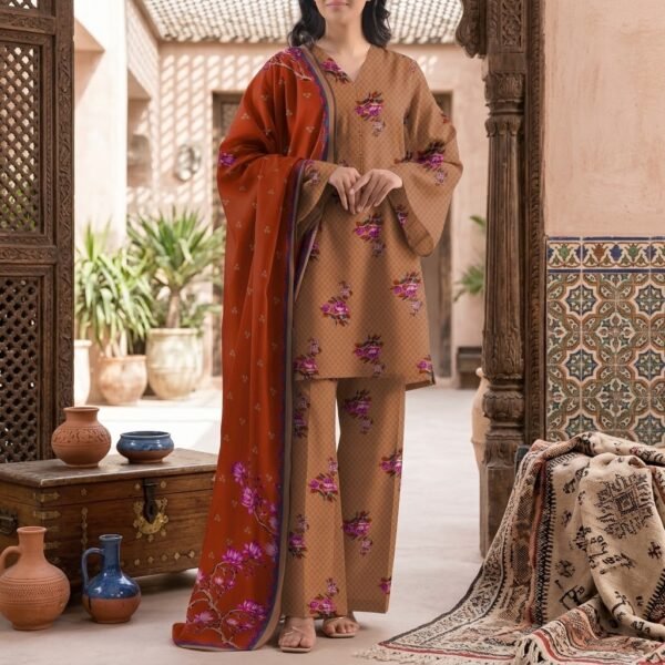 4a1794d3e8885a792a65e0696e4fe846 Saya Premium 3-Piece Printed khadder Suit – Unstitched winter (saya replica)