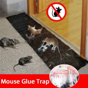 Black Sticky Rodent Killer Blanket Waterproof Trap Mouse Board Sticky Carpet Non-toxic Pest Control Moisture-proof Glue Rat Trap 120 x 28cm