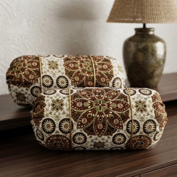 Luxury 2 Piece Soft Velvet Jacquard Gol Pillow Cover Set 36 x 17 Easy Washable Color Fast