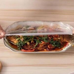 4e683d5da8c8f2e4609fb8ccc716e92f Scoop Disposable 100 Food Cover – Elastic Stretchable Bowl & Plate Covers – Universal Fit Plastic Covers for Kitchen Food Preservation