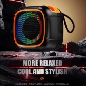 4ef2db91d039c9fda43c4e4a323d93d2 S11 Mini Portable Bluetooth Speaker with Phone Holder, RGB Lights, Super Bass & 10-Hour Playtime – Compact Travel Wireless Speaker (Random Color)