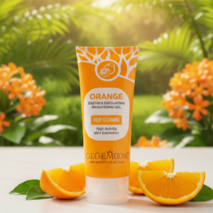 4fa6d25c409db2e14f3ae9e6b6803d17 Gegemon Orange Enzymes Exfoliating Brightening Gel – Deep Clean, Smooth Skin, Remove Dead Cells, Instant Glow & Even Tone Face Gel