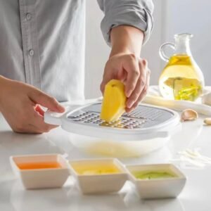 50189d923d0da7ad4fb7fbbba80d6920 4-in-1 Multi-function Vegetable Grater with Storage Box