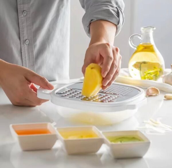 50189d923d0da7ad4fb7fbbba80d6920 4-in-1 Multi-function Vegetable Grater with Storage Box