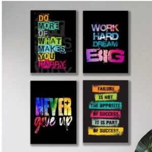 50e4f02a29832a0ca37ee634f3e9ea5c Set of 4 Motivational Wall Art Wooden Phototile Frames for Wall Decor