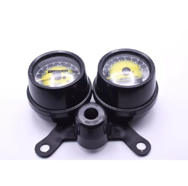 52c163590141d2143b3dd848ac5157df Double Round Fancy Meter Speedometer RPM for Honda 125 Motorcycle – Dual Analog Speed & RPM Gauge (Without Switch)