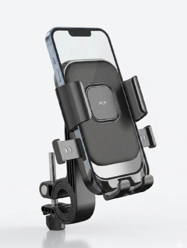 556b2fe0bffb6b667d5546c9d7105ac3 FLY PT-030 Universal Bike Phone Holder Secure Stable Hands Free Riding With 360 Degree Adjustable Viewing