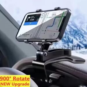560c06de5db6b026d9102bc5dfe9823d Dashboard Car Phone Holder ABS – 360° Rotatable Mobile Phone Sun Visor & Rear View Mirror Mount Support for Smartphones
