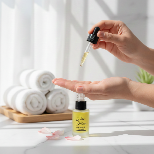 561b59a0ac7d7dd2c3039f1196c162eb Dew Shine Anti Aging Serum Gentle Formula Reduces Fine Lines Improves Skin Elasticity Provides Radiant Glow And Smooth Texture For Daily Use - 30ml