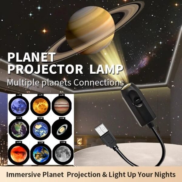 56b80c381d6ab71b7a53965ac97a5b65 USB Ceiling Moon Earth Projection Atmosphere Light Starry Sky Lamp - 6 Lenses