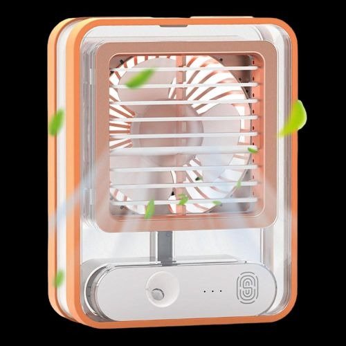 575b519f61cd5ff5cde85b96c7003b88 Rechargeable Portable Desktop Air Conditioner USB Mini Air Cooler Fan With Spray Humidifier Purifier | 3 Speed