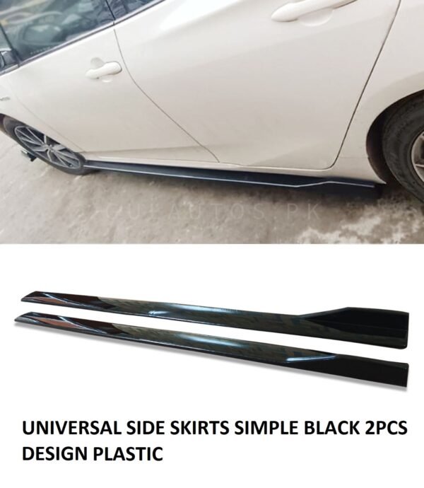 57be65a0dcaa69e6efc4d65e193cae86 UNIVERSAL SIDE SKIRTS SIMPLE BLACK 2PCS DESIGN PLASTIC