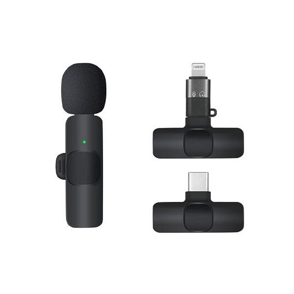 58e7bee0cc045e690f3f851edfd4b5e3 K9 Collar Wireless Microphone iPhone/Android & Type C Supported Wireless Microphone With ( i Phone Connector )