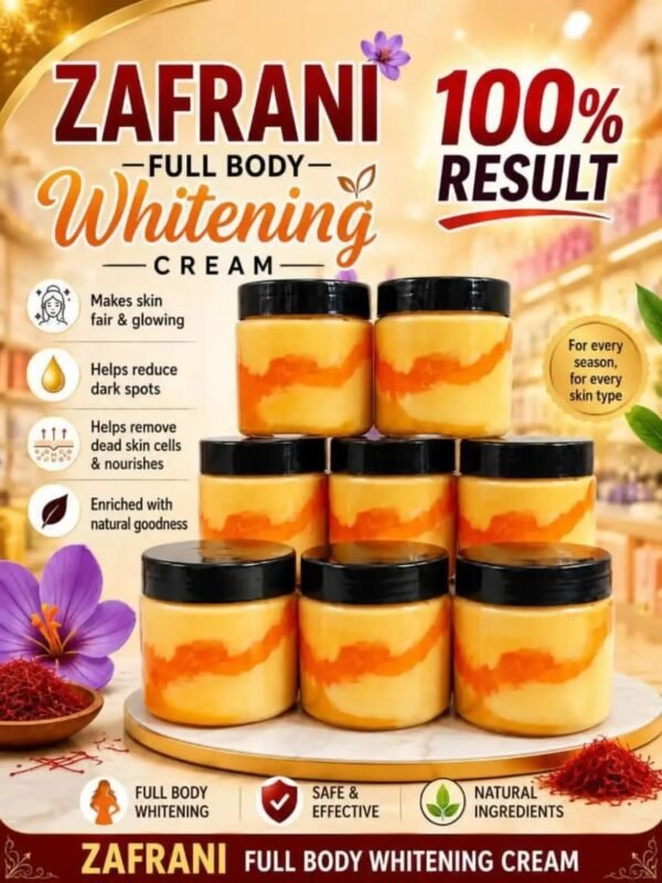 58e88213be1ee2b5bd157fde777945f6 Zafrani Full Body Whitening Cream 500g Premium Skin Care With Natural Saffron For Radiant Glow