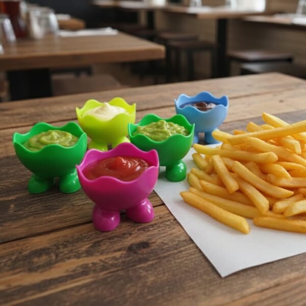 5969f8c314054fea98a7070d0510a04e 1 PCs Plastic Blender Puff Holder Multipurpose Sauce Bowl Makeup Sponge Storage Container Mini Bowl Organizer (Random Color)