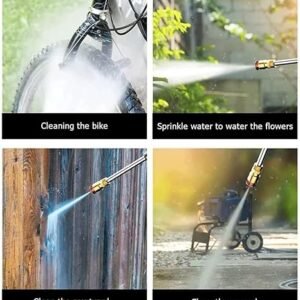 Automatic Cordless Car Wash Spray Gun | 48V High Pressure Lithium Battery | Wireless Foam Jet Washer With Box (Double Battery)