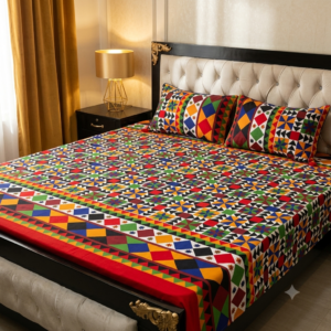 5ab839f94e027ada268dfea6289caec7 3D Crystal Cotton 3-piece Bedsheet Set AY0010061